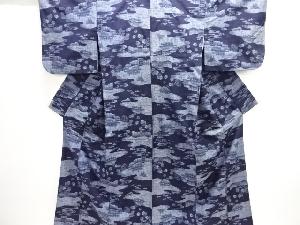 茶屋辻模様織出し手織り紬着物